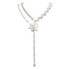 6 Flower pearl necklace