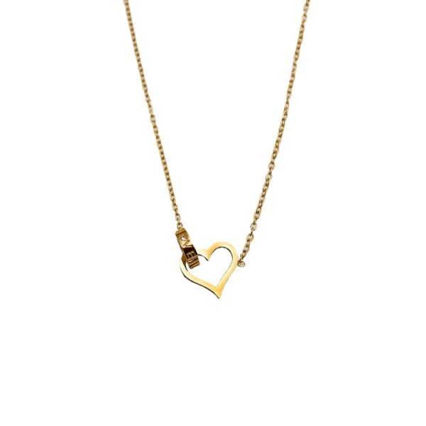 Skeleton Heart Necklace