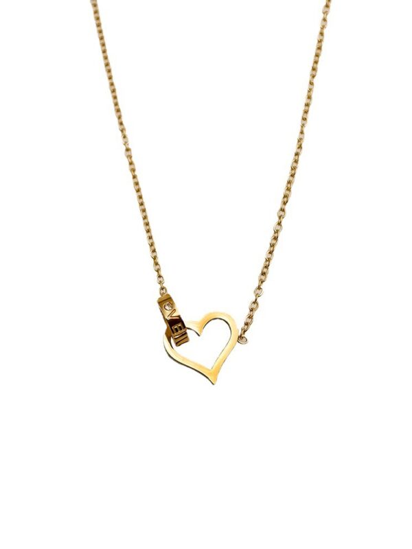 Skeleton Heart Necklace