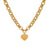 Yellow Heart Chain Necklace