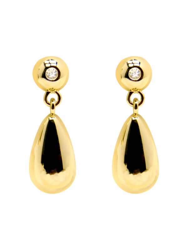 Water Drop Earrings Yellow