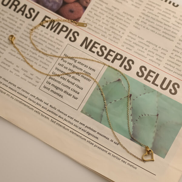 Skeleton Heart Necklace