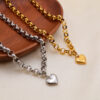 3 Silver Plated Chunky Chain Necklace