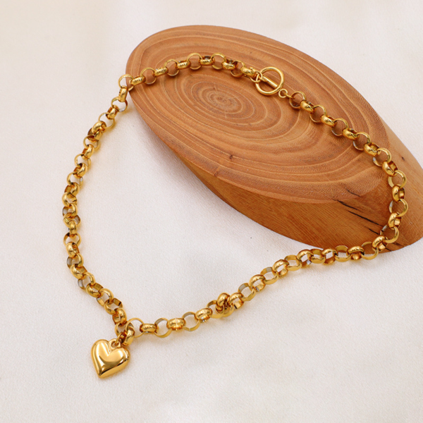 5 Silver Plated Chunky Chain Necklace
