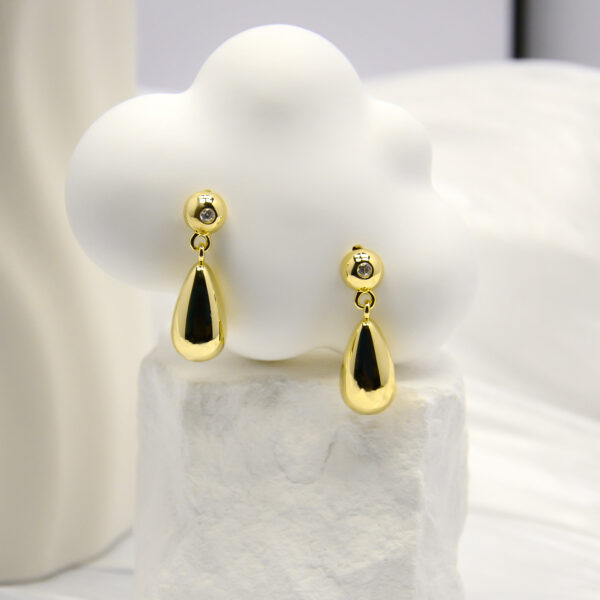 6 Water Drop Earrings Yellow