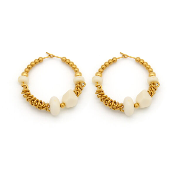 1 Beaded Hoop Earrings