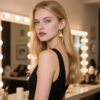1 Gold Heart Earrings
