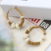 1 Beaded Hoop Earrings