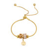 14K Gold Plated Charm Bracelet for Women