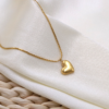 2 Heart Gold Necklace for Women