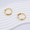 2 Beaded Hoop Earrings