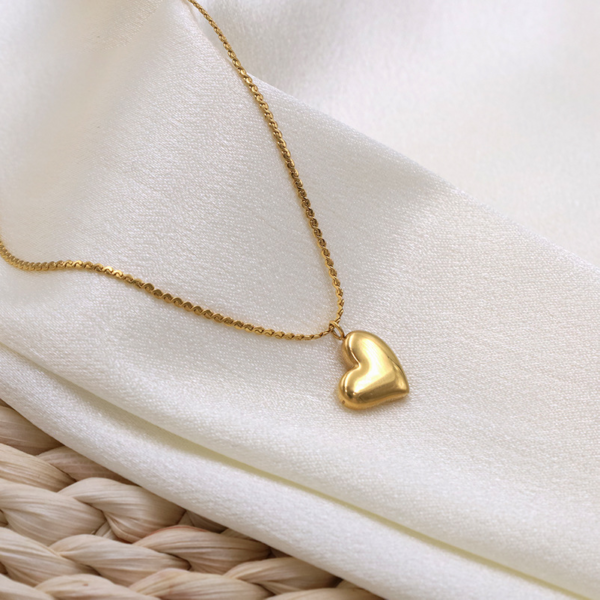 2 Heart Gold Necklace for Women
