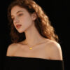 2 Heart Gold Necklace for Women