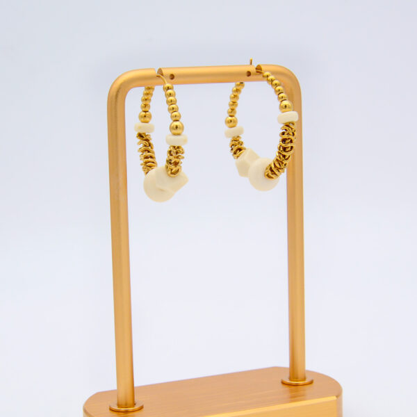 3 Beaded Hoop Earrings