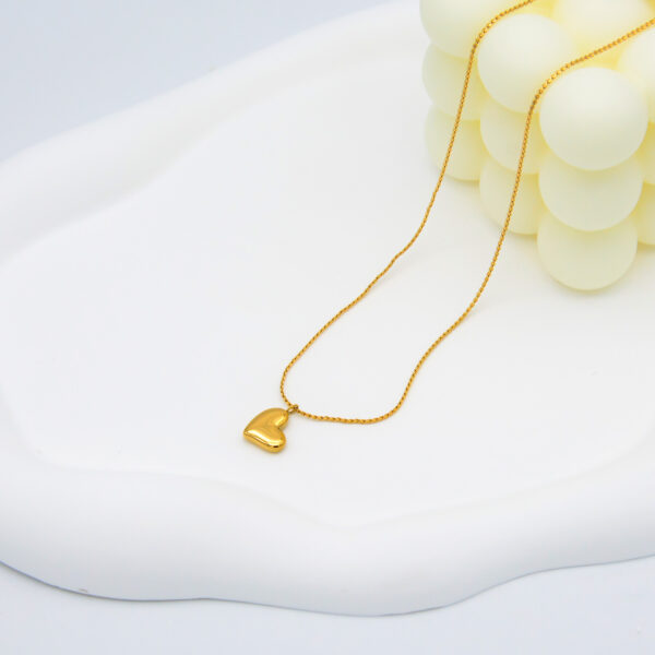 3 Heart Gold Necklace for Women