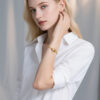 14K Gold Plated Charm Bracelet for Women