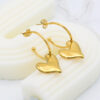 Gold Heart Earrings
