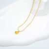 4 Heart Gold Necklace for Women