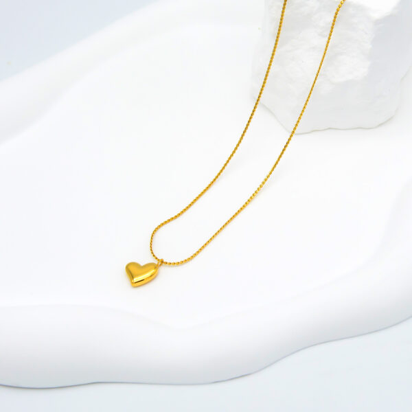 4 Heart Gold Necklace for Women