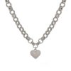 5 Silver Plated Chunky Chain Necklace
