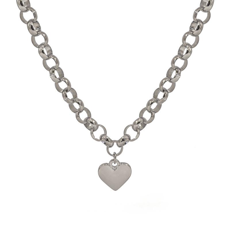 Silver Plated Chunky Chain Necklace