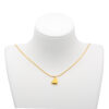 5 Heart Gold Necklace for Women