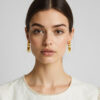 6 Beaded Hoop Earrings