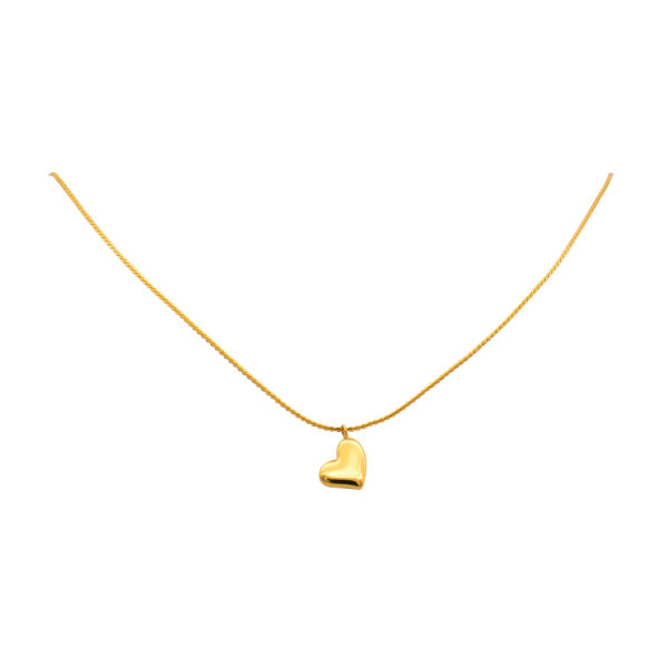 6 Heart Gold Necklace for Women