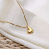 8 Heart Gold Necklace for Women