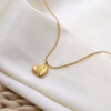 9 Heart Gold Necklace for Women