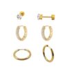 Earring Set for Women, 3-Piece Earrings
