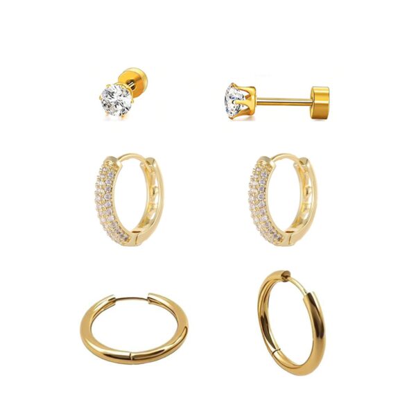 三件套 Earring Set for Women, 3-Piece Earrings