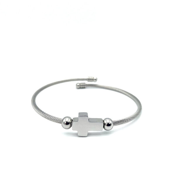 Stainless Titanium Steel Cross Bracelet