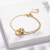环环相扣手链 Interlocking Chain Bracelet for Women