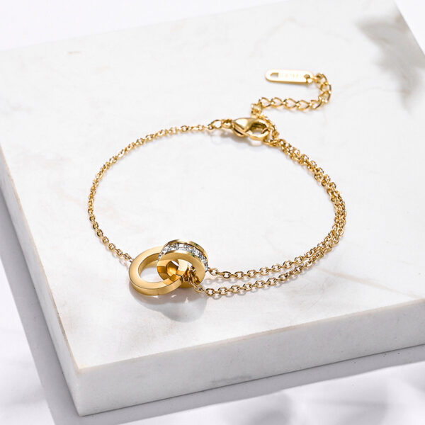 环环相扣手链 Interlocking Chain Bracelet for Women